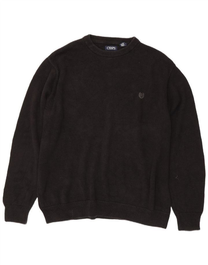 Мужской джемпер CHAPS с круглым вырезом 3XL, черный, хлопок