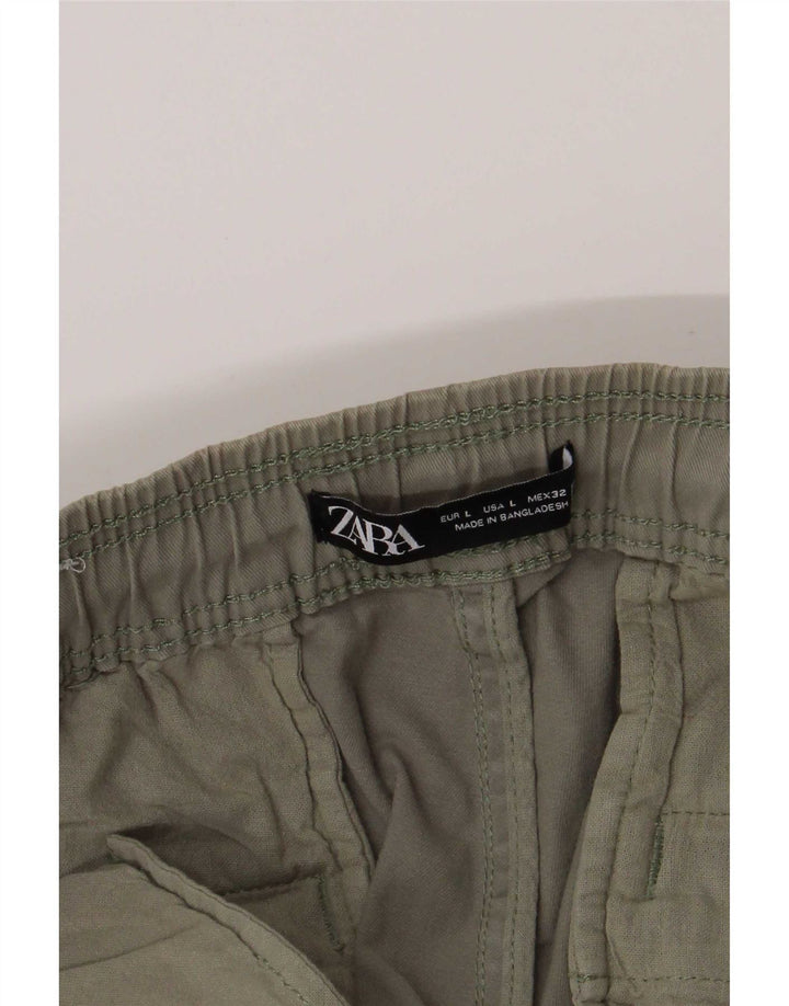 Мужские шорты чинос Zara, большие W32, хаки