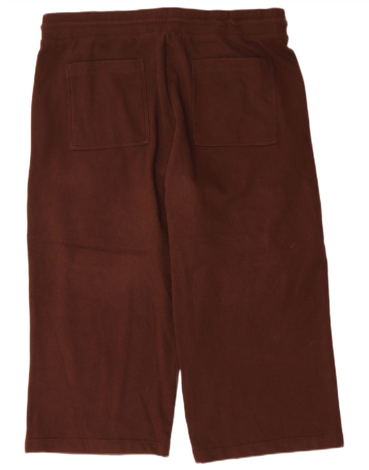 Женские укороченные спортивные брюки Marks & Spencer UK 22 3XL коричневые из полиэстера