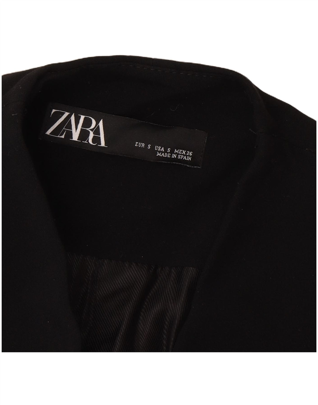 Женский пиджак Zara UK 10, маленький черный