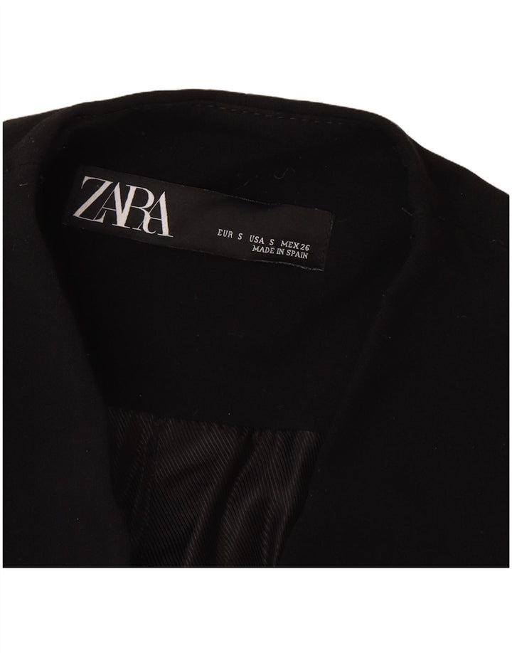 Женский пиджак Zara UK 10, маленький черный