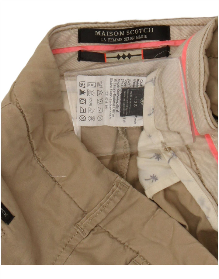 Женские шорты чинос Maison Scotch W28, хлопок среднего бежевого цвета