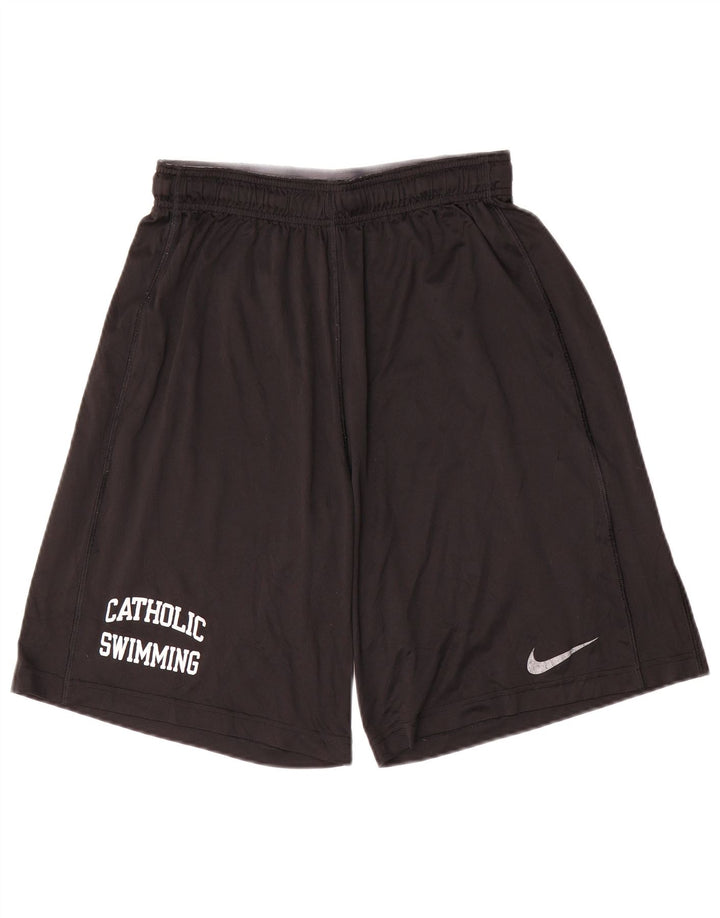 Мужские спортивные шорты Nike Dri Fit с графикой, средний черный полиэстер