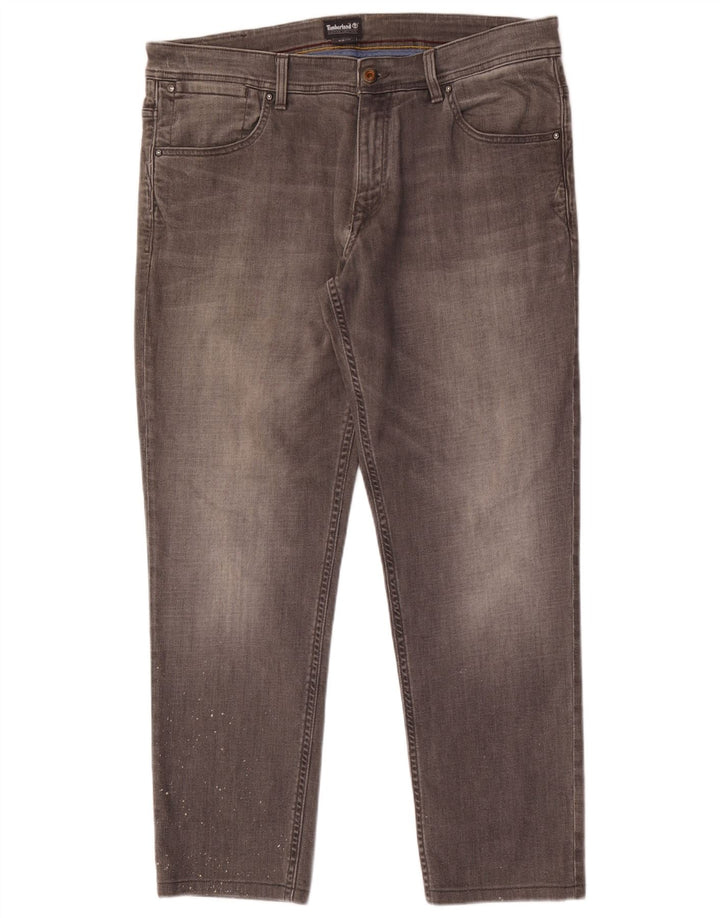 Мужские зауженные джинсы Timberland W38 L30, серый хлопок