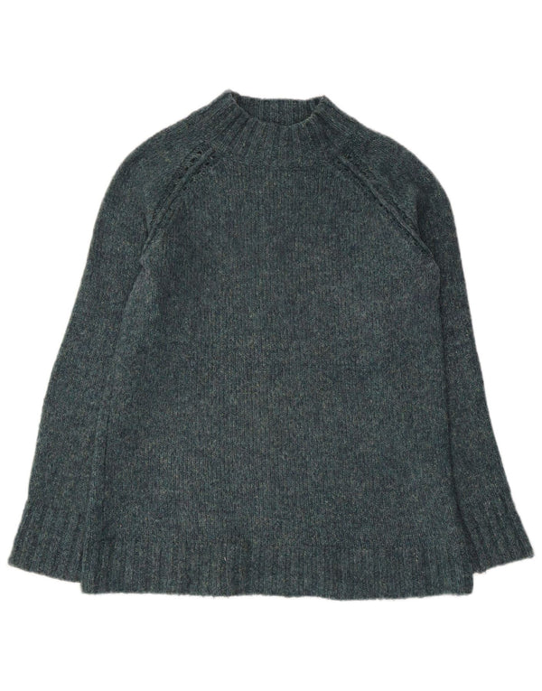 Женский свитер с высоким воротником WHITE STUFF UK 12, средний зеленый в крапинку