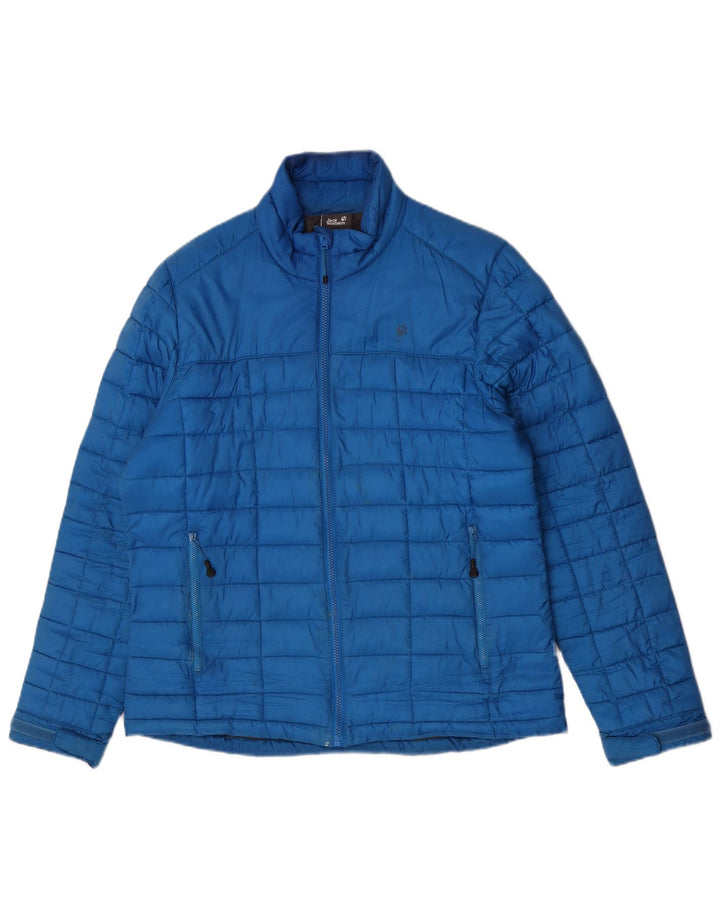 Мужская стеганая куртка Jack Wolfskin UK 36/38, маленький синий полиэстер