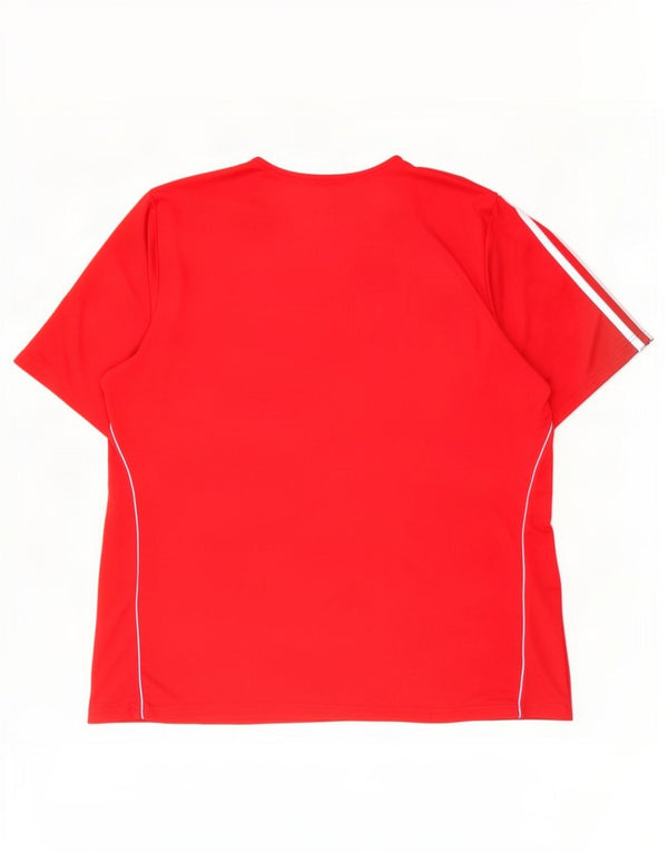 Мужская футболка Adidas Climalite Top 2XL Красный Полиэстер