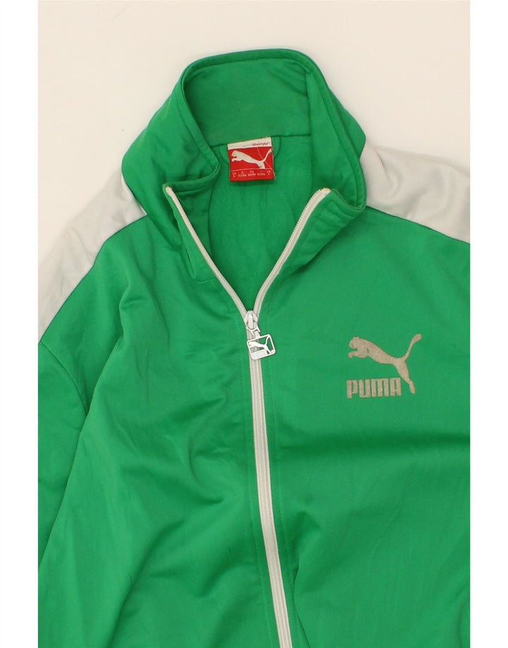 Мужская спортивная куртка PUMA, большая зеленая полиэстер