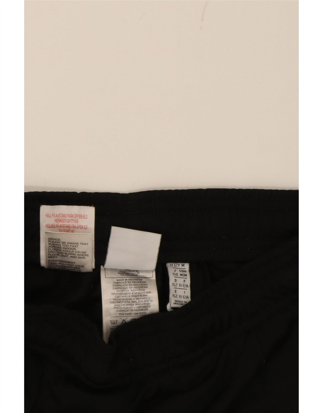 ADIDAS Boys Tracksuit Trousers 11-12 Years  Black Polyester Vintage Adidas and Second-Hand Adidas from Messina Hembry 