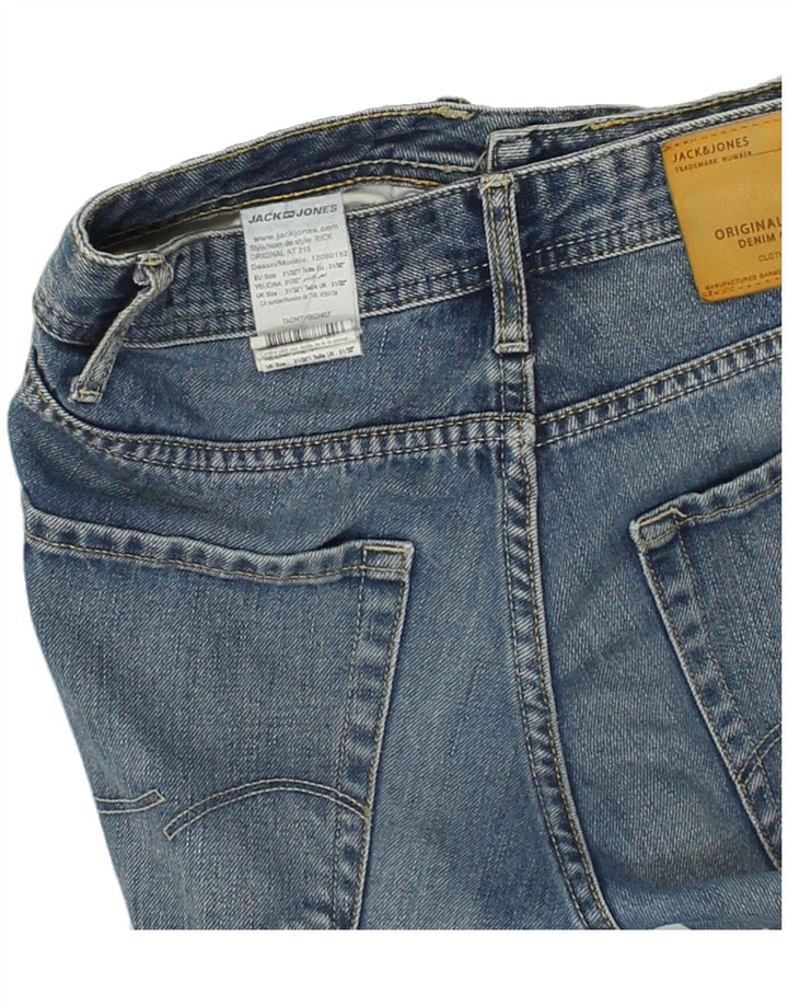 JACK & JONES Mens Rick Comfort Fit Straight Jeans W31 L28 Blue Cotton | Vintage Jack & Jones | Thrift | Second-Hand Jack & Jones | Used Clothing | Messina Hembry 