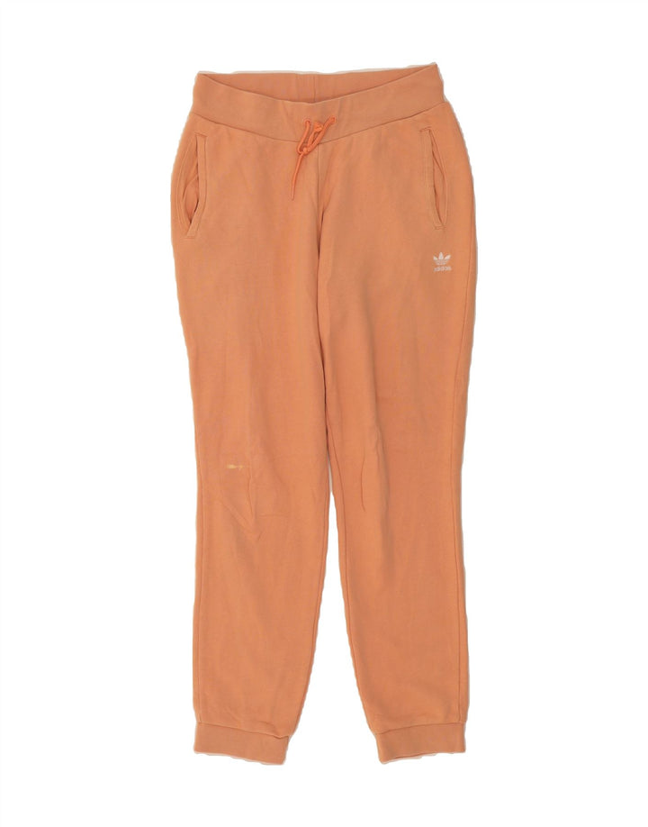 ADIDAS Womens Tracksuit Trousers Joggers UK 14 Medium Orange Vintage Adidas and Second-Hand Adidas from Messina Hembry 