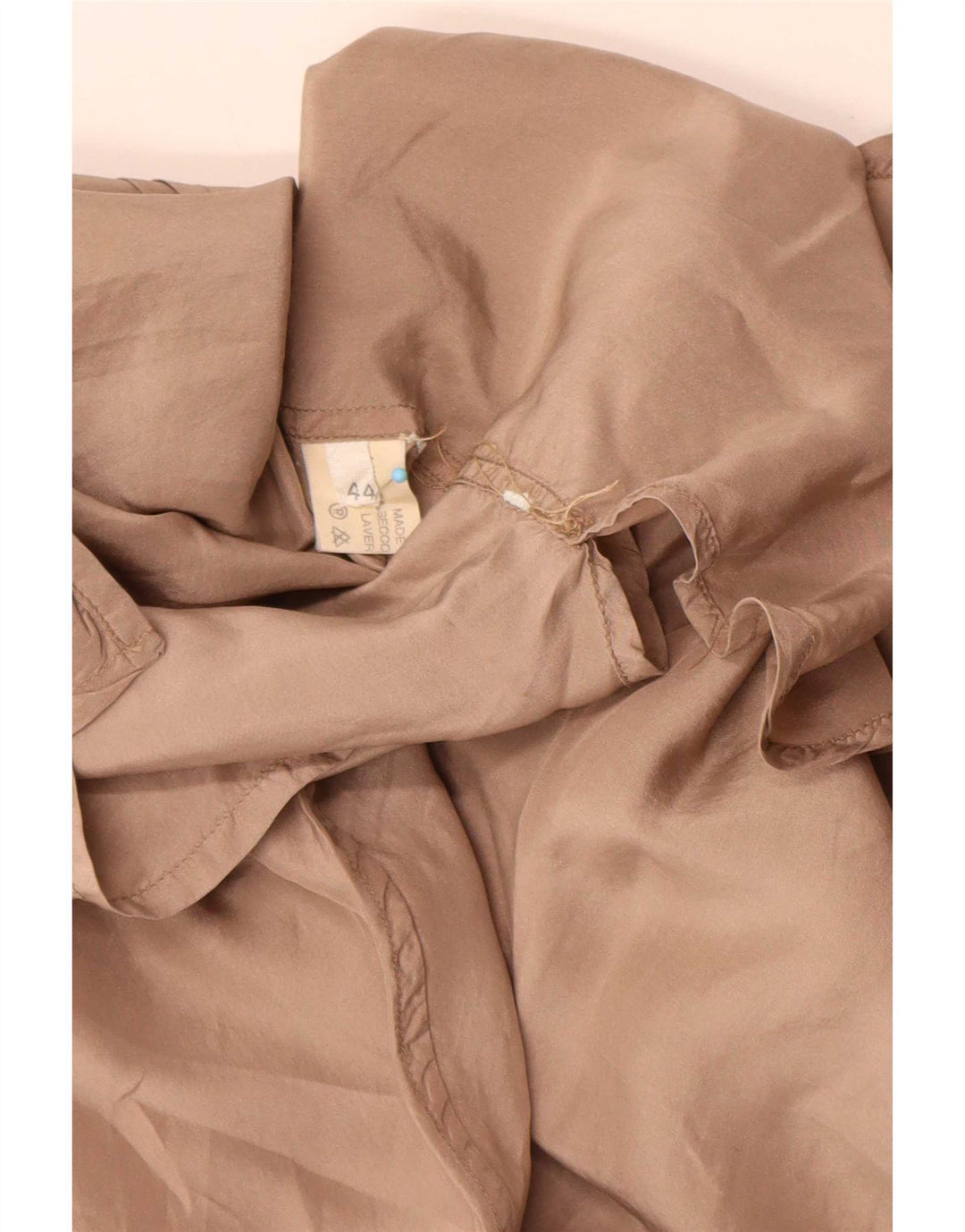 Винтажная женская удлиненная рубашка оверсайз IT 44 Medium Beige