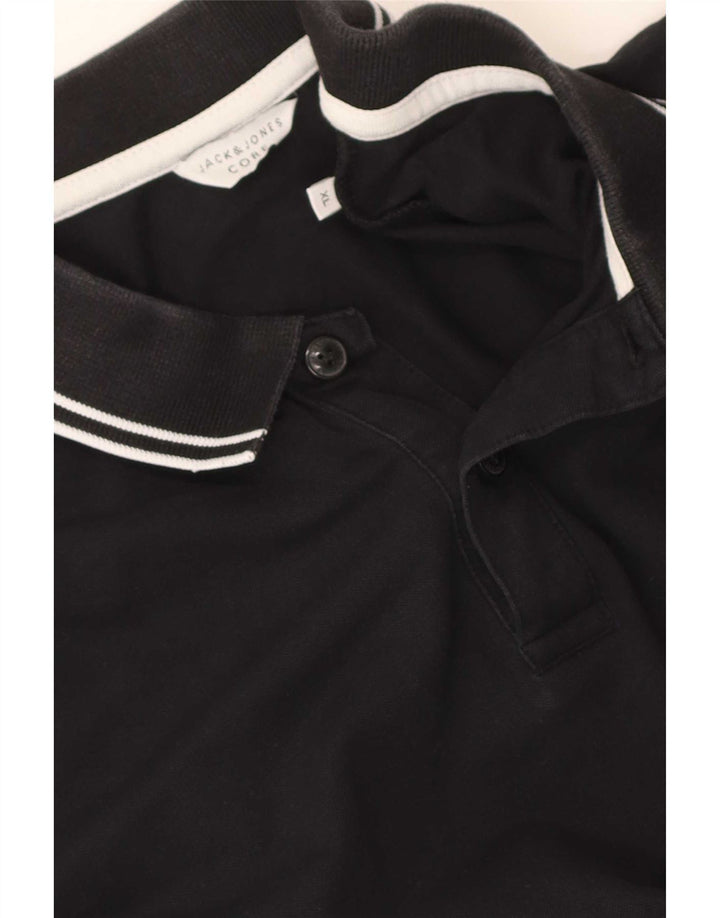 Мужская рубашка-поло Jack & Jones XL в черную полоску