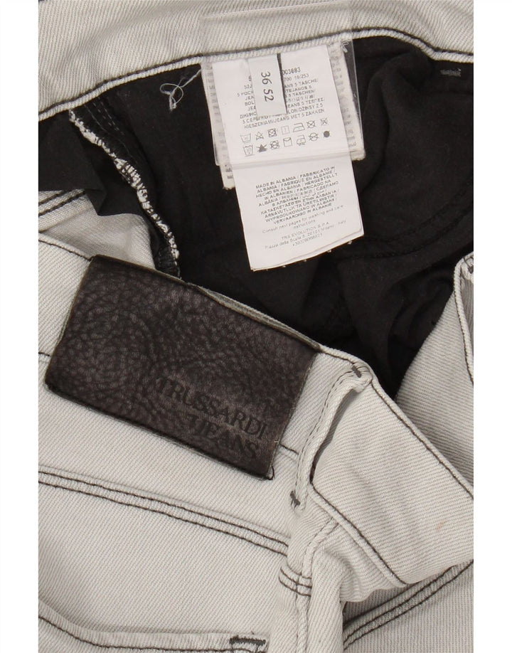 Мужские узкие джинсы Trussardi W36 L27 серые, хлопок