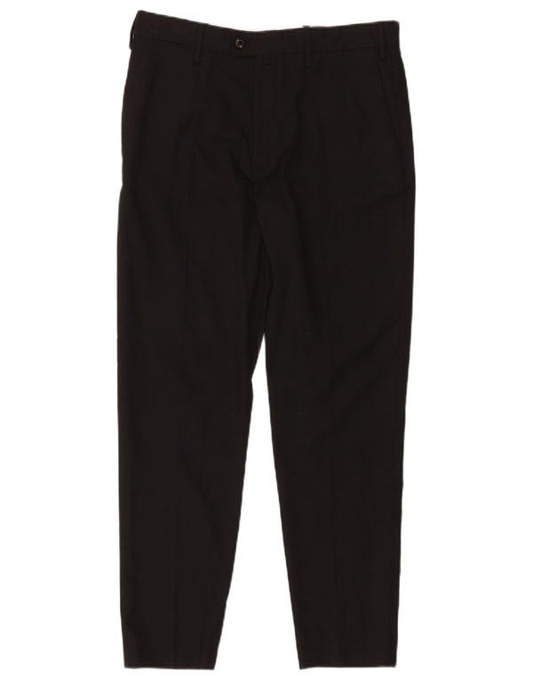 Мужские узкие костюмные брюки Zara EU 40 Medium W31 L27, черный полиэстер