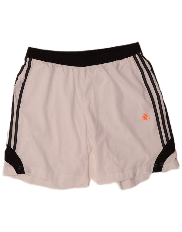 Adidas Mens Climacool Sport Shorts Large White Colourblock Polyester