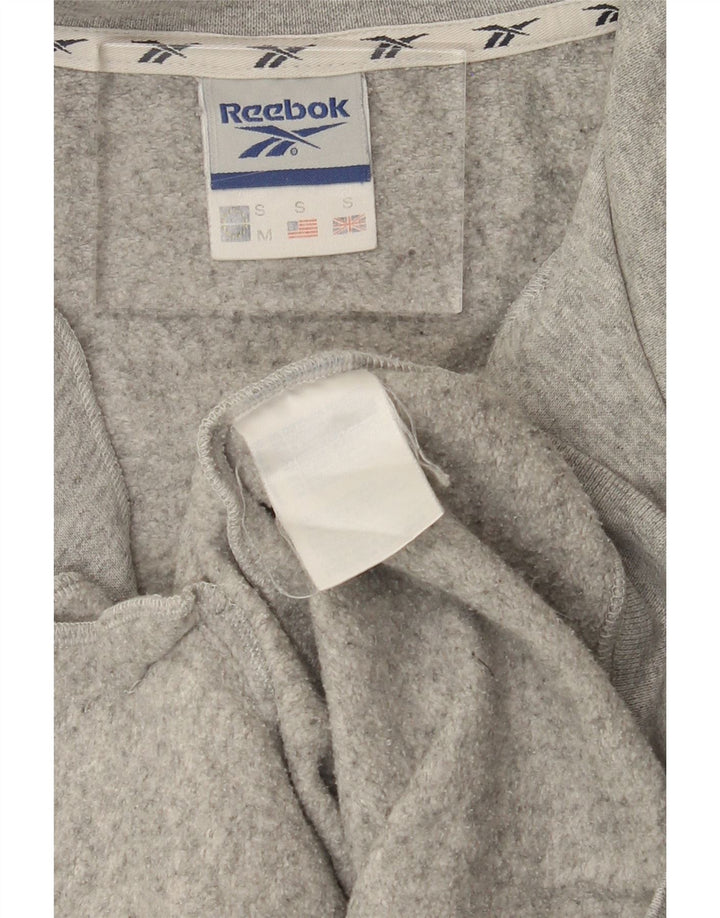 REEBOK Mens Tracksuit Top Jacket Small Grey Cotton Vintage Reebok and Second-Hand Reebok from Messina Hembry 