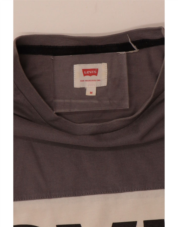 Мужская футболка с рисунком LEVI'S, средний серый цвет, цветной блок