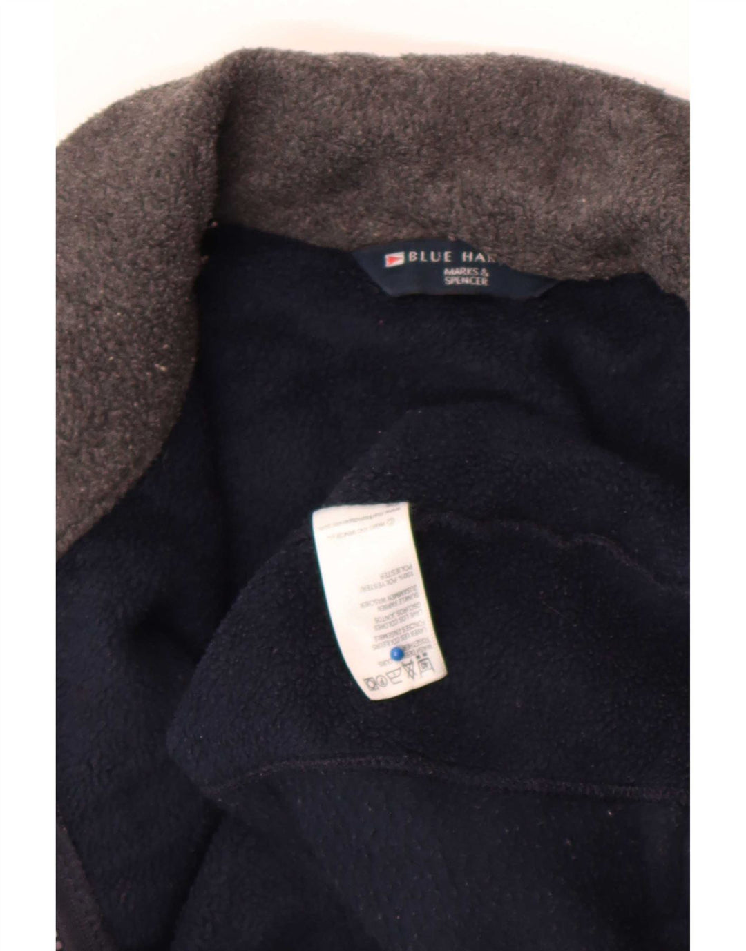 Мужская флисовая куртка Marks & Spencer Blue Harbour UK 38, средний темно-синий полиэстер