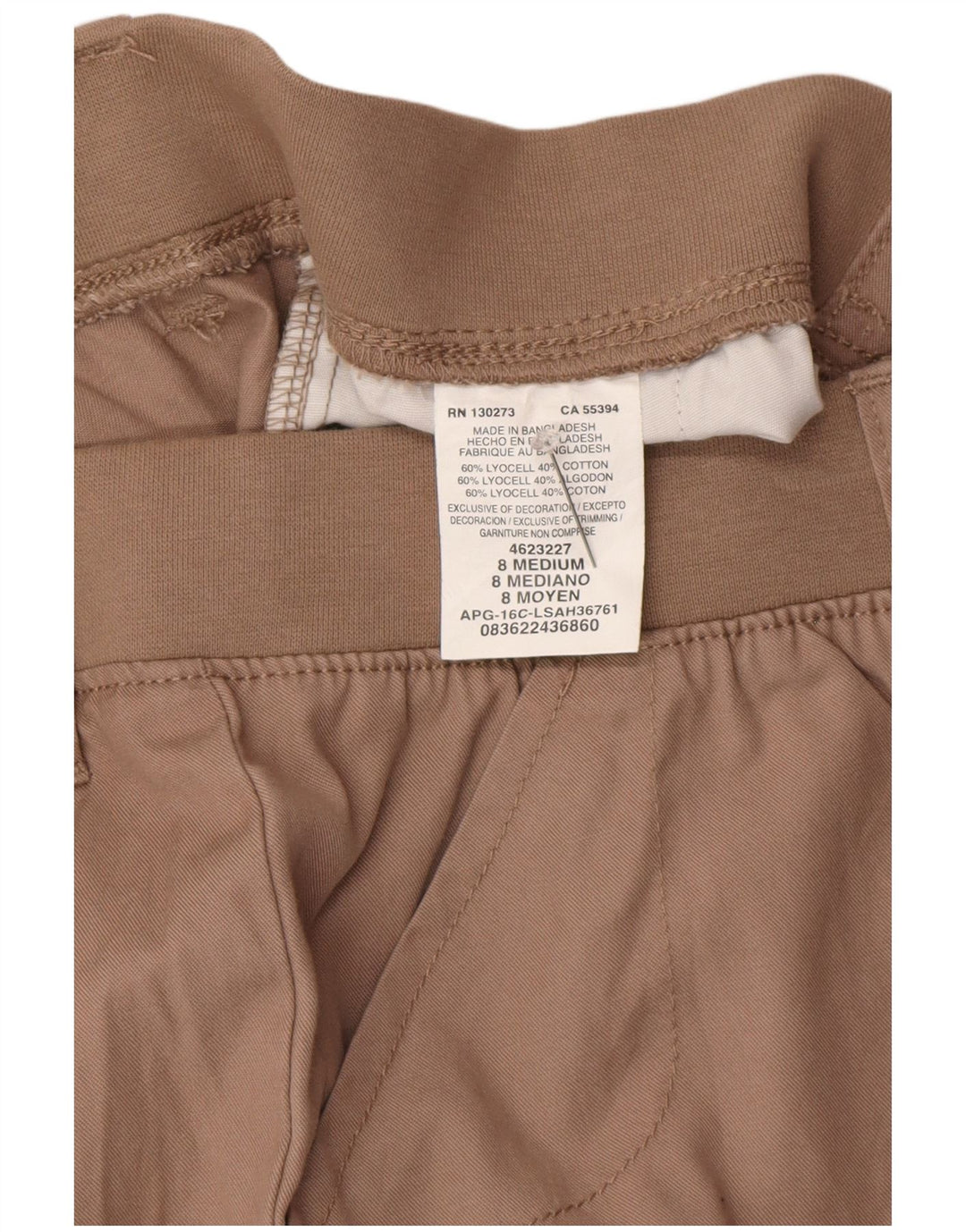 Женские шорты чинос свободного кроя Lee US 8 Medium W30 Коричневые лиоцелловые шорты