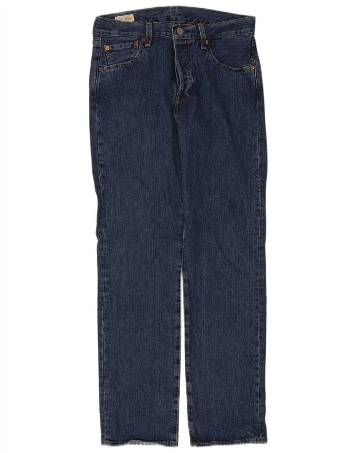 Мужские прямые джинсы Levi's 501 W30 L32 синие, хлопок