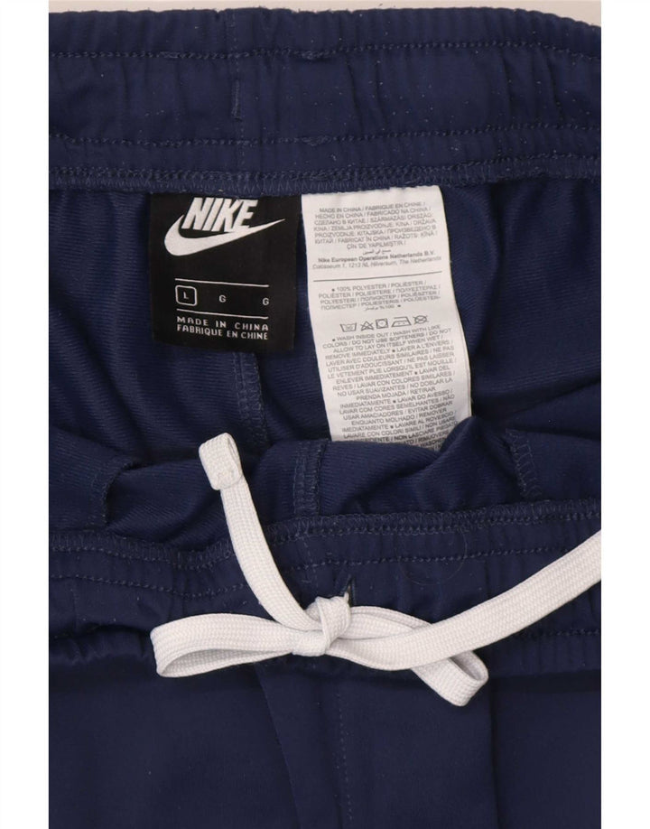 Мужские спортивные брюки Nike, большие темно-синие брюки из полиэстера