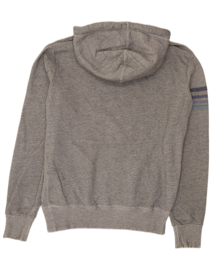 Мужской джемпер с капюшоном Superdry с рисунком, средний серый хлопок в крапинку
