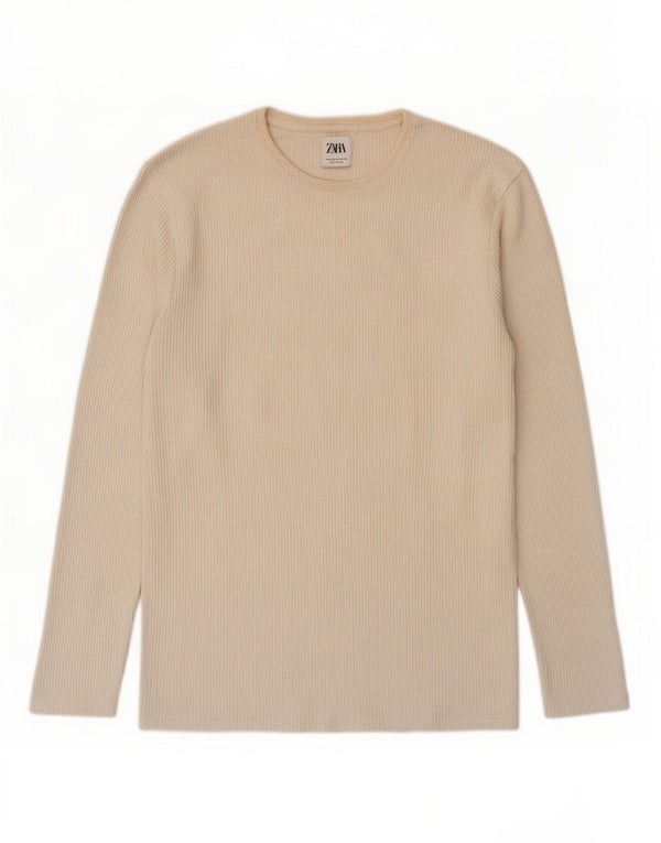 Мужской топ Zara с длинным рукавом XL Off White