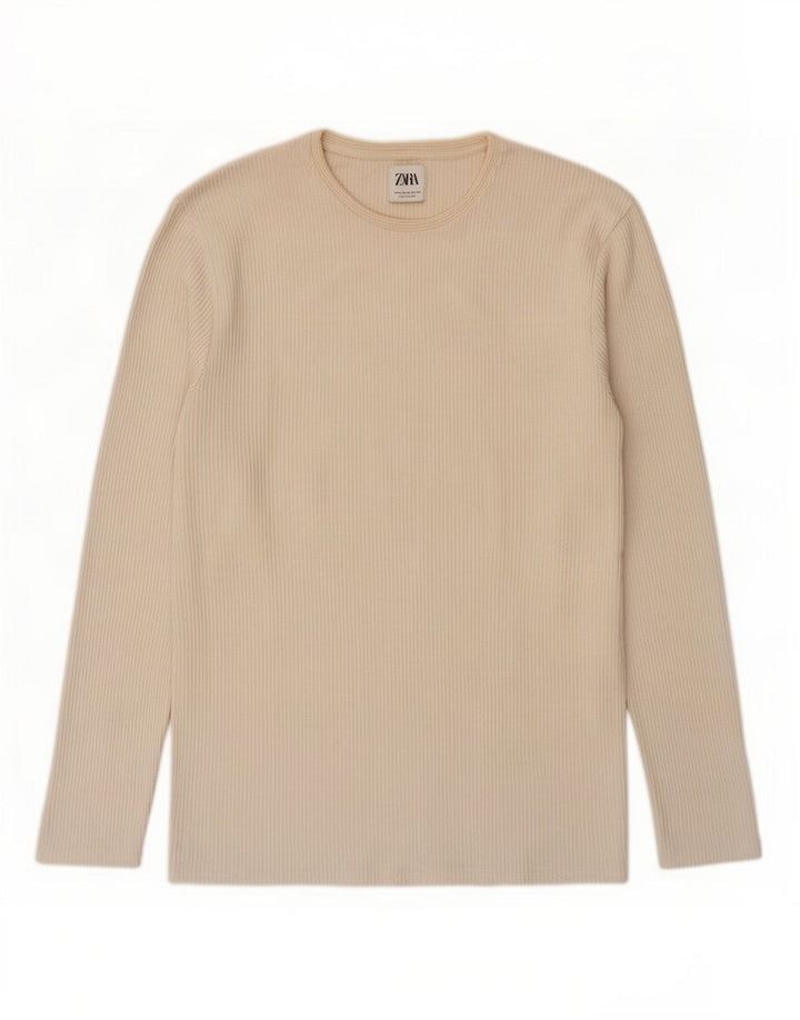 Мужской топ Zara с длинным рукавом XL Off White