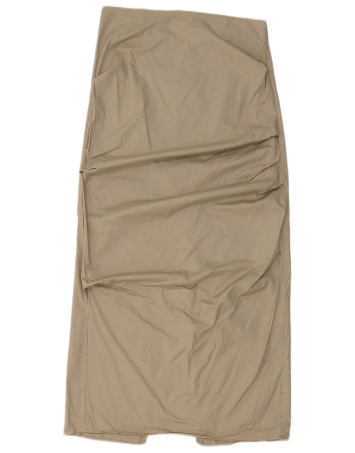 Женская макси-юбка Zara Medium W28, зеленый хлопок