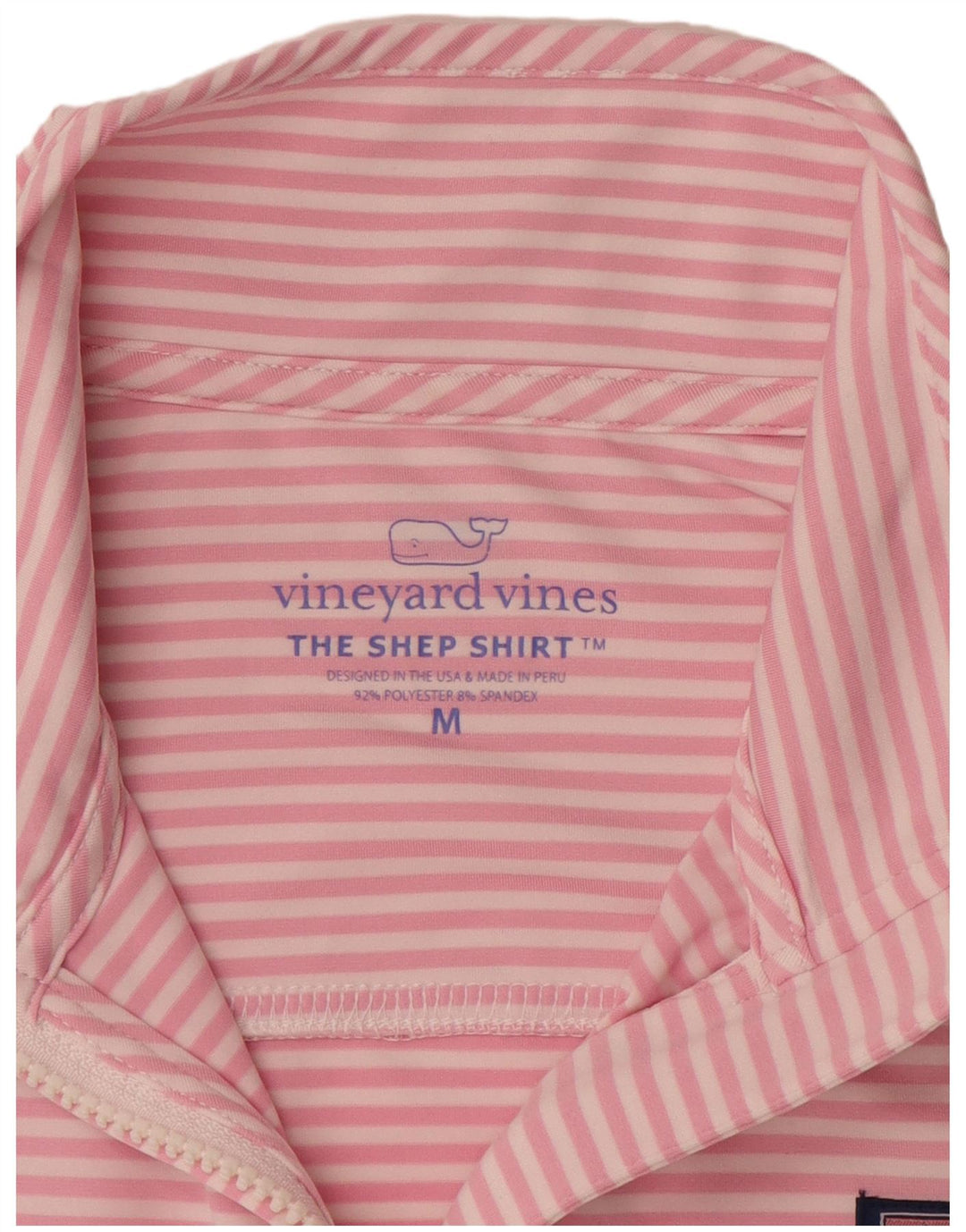 VINEYARD VINES Женский спортивный костюм-пуловер UK 14, средний розовый в полоску