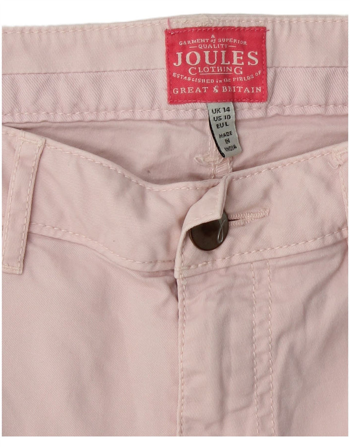 Женские зауженные брюки-чинос JOULES UK 14, большие W32 L25, розовый хлопок