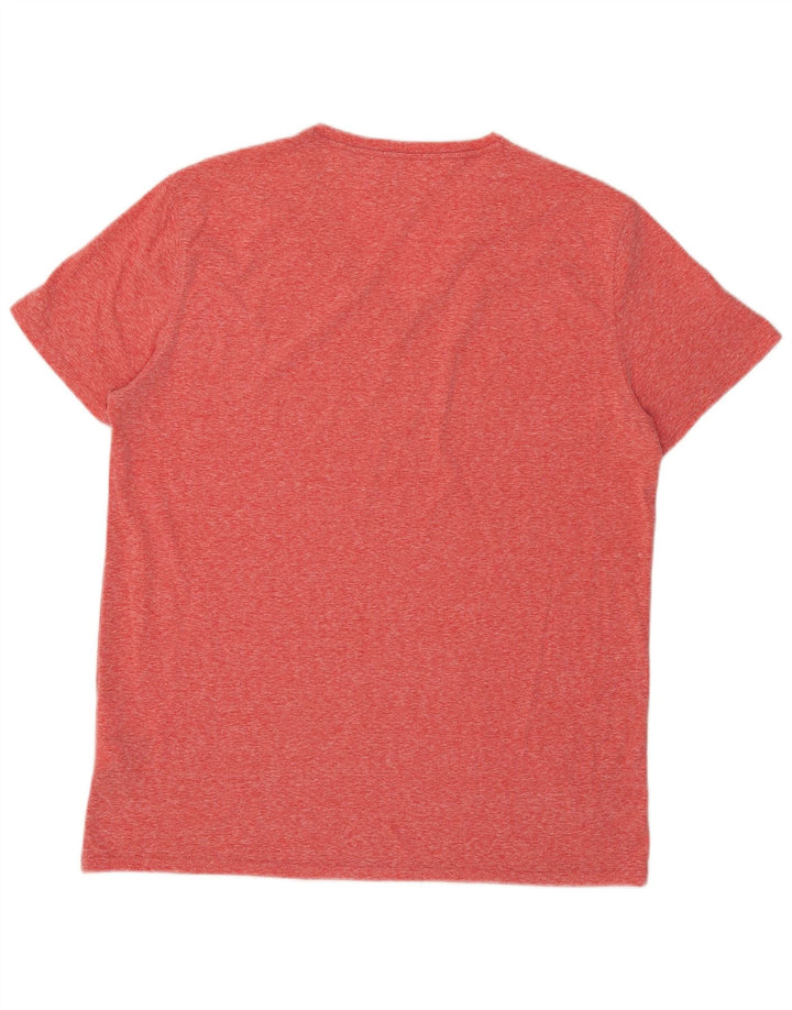 Мужская футболка обычного кроя Tommy Hilfiger Top XL из полиэстера красного цвета в крапинку