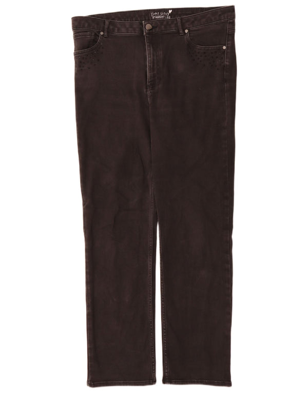 Женские прямые джинсы Marks & Spencer Per Una UK 16, большие W34 L30, черные
