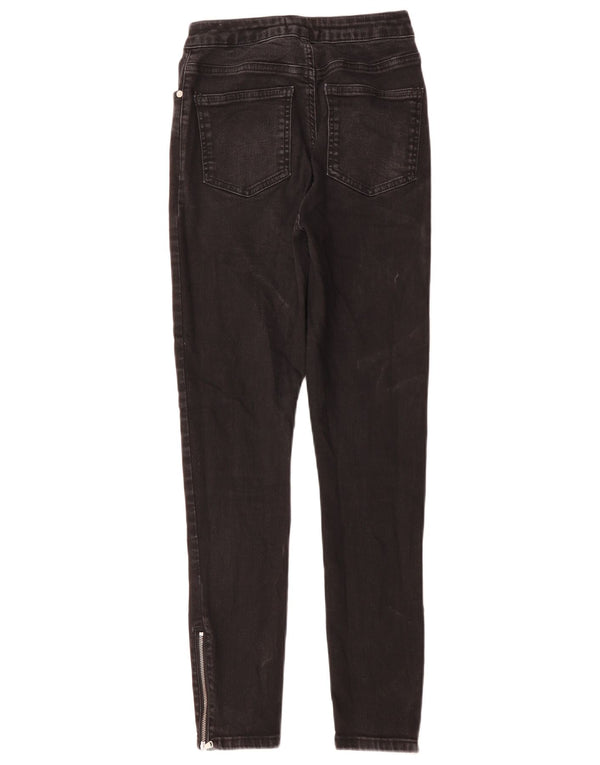 Женские джинсы скинни MINT VELVET UK 10, маленькие W24 L26, черный хлопок