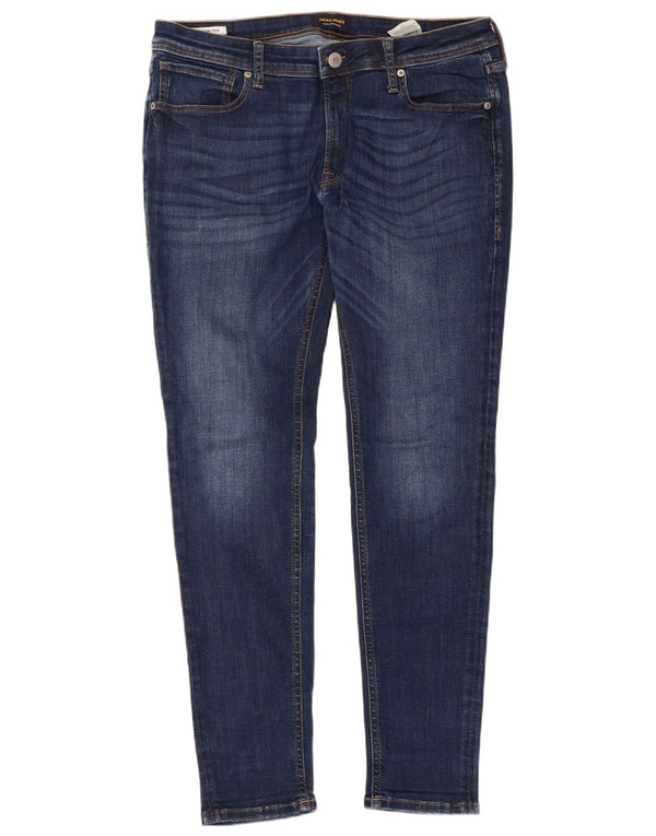 Мужские джинсы скинни Jack & Jones Tom W36 L32, темно-синий, хлопок