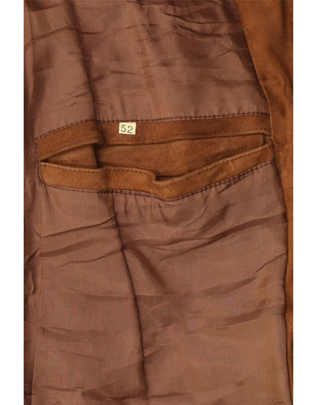 Винтажный мужской замшевый бомбер IT 52 XL Коричневый