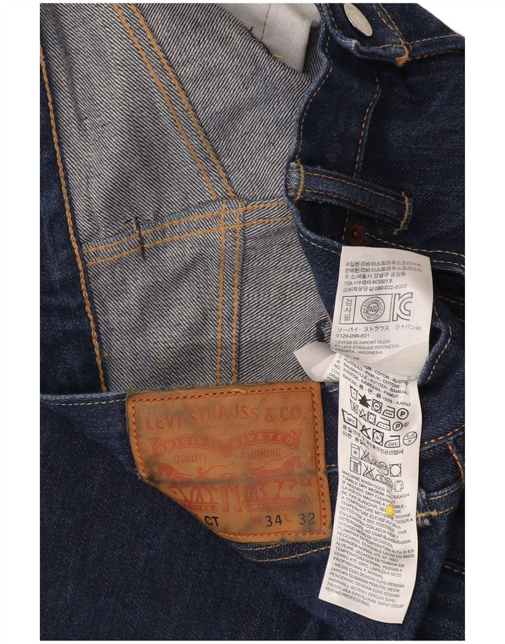 Мужские прямые джинсы Levi's 501 CT W34 L32 синие, хлопок