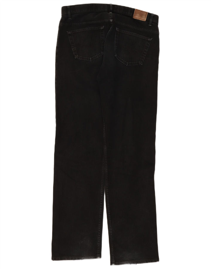 Мужские прямые джинсы Marks & Spencer Blue Harbour W36 L33, черный хлопок