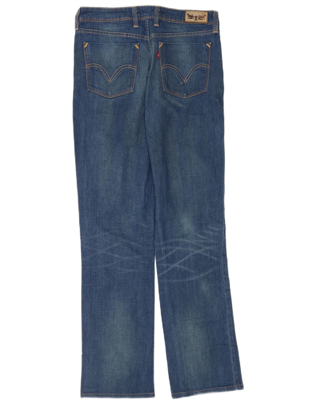 Женские прямые джинсы Levi's 627 W31 L34 синие, хлопок