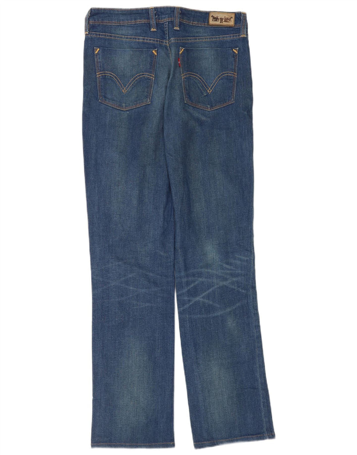 Женские прямые джинсы Levi's 627 W31 L34 синие, хлопок