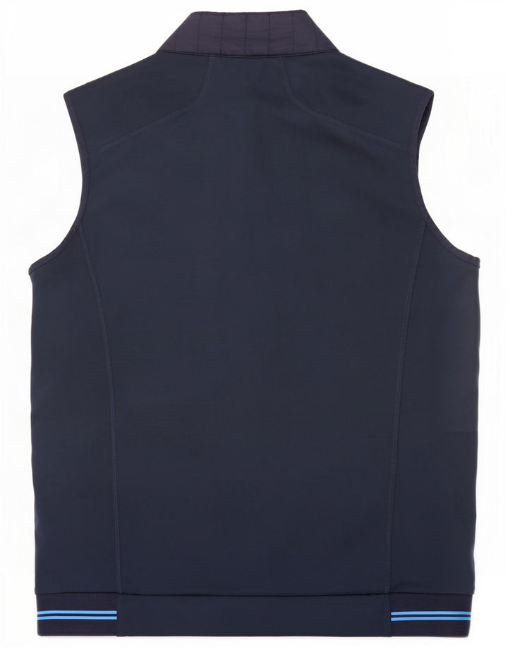 Мужская спортивная куртка Calvin Klein среднего размера, темно-синяя, с цветными блоками