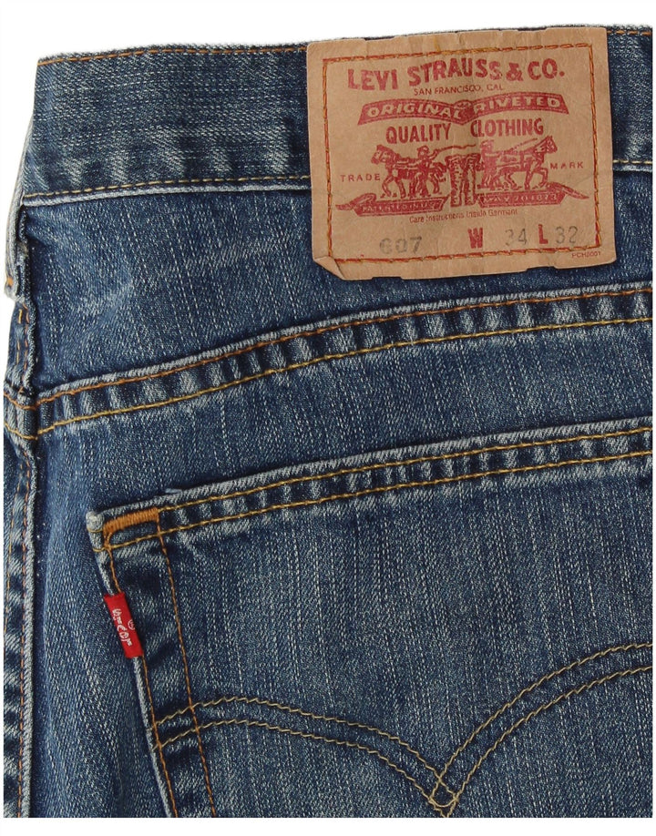 Женские джинсовые шорты Levi's 607 Regular W34, большие синие
