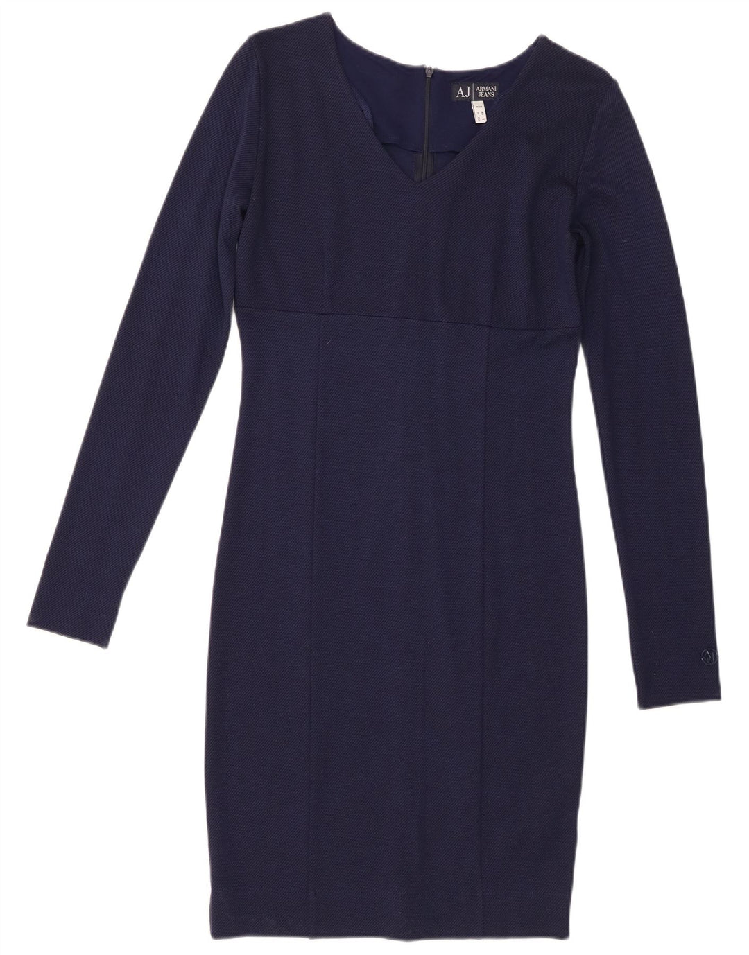 Женское платье-футляр с длинным рукавом Armani Jeans EU 40, средний темно-синий, вискоза