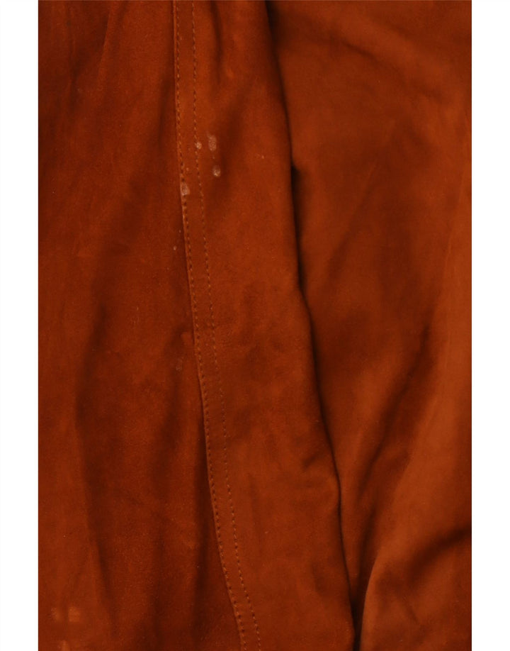 Мужской замшевый бомбер VINTAGE IT 52 XL Коричневый кожаный