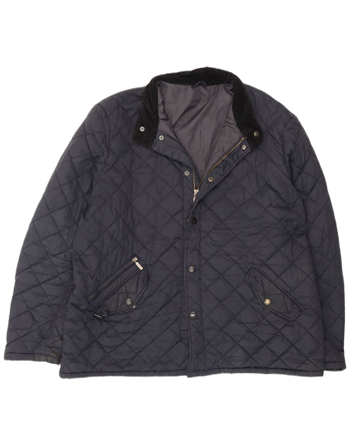 Мужская стеганая куртка Barbour UK 44 2XL темно-синяя, полиэстер