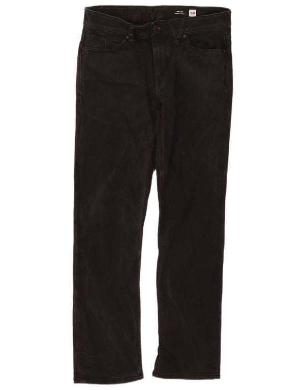 Мужские прямые джинсы Volcom Solver W32 L30, черный хлопок