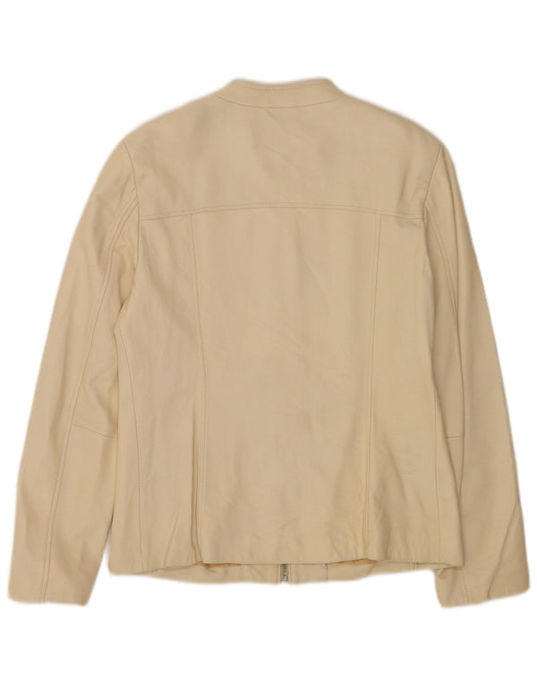 Куртка-бомбер женская кожаная Conbipel IT 42 Medium Beige