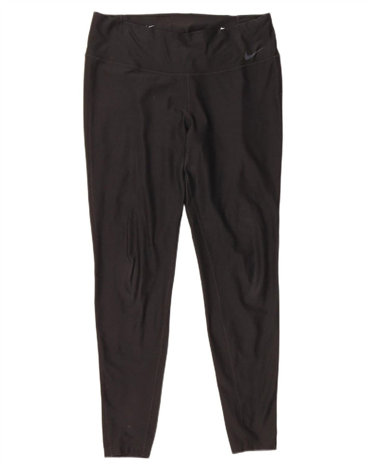 Женские леггинсы Nike Dri Fit UK 16, большие черные полиэстер