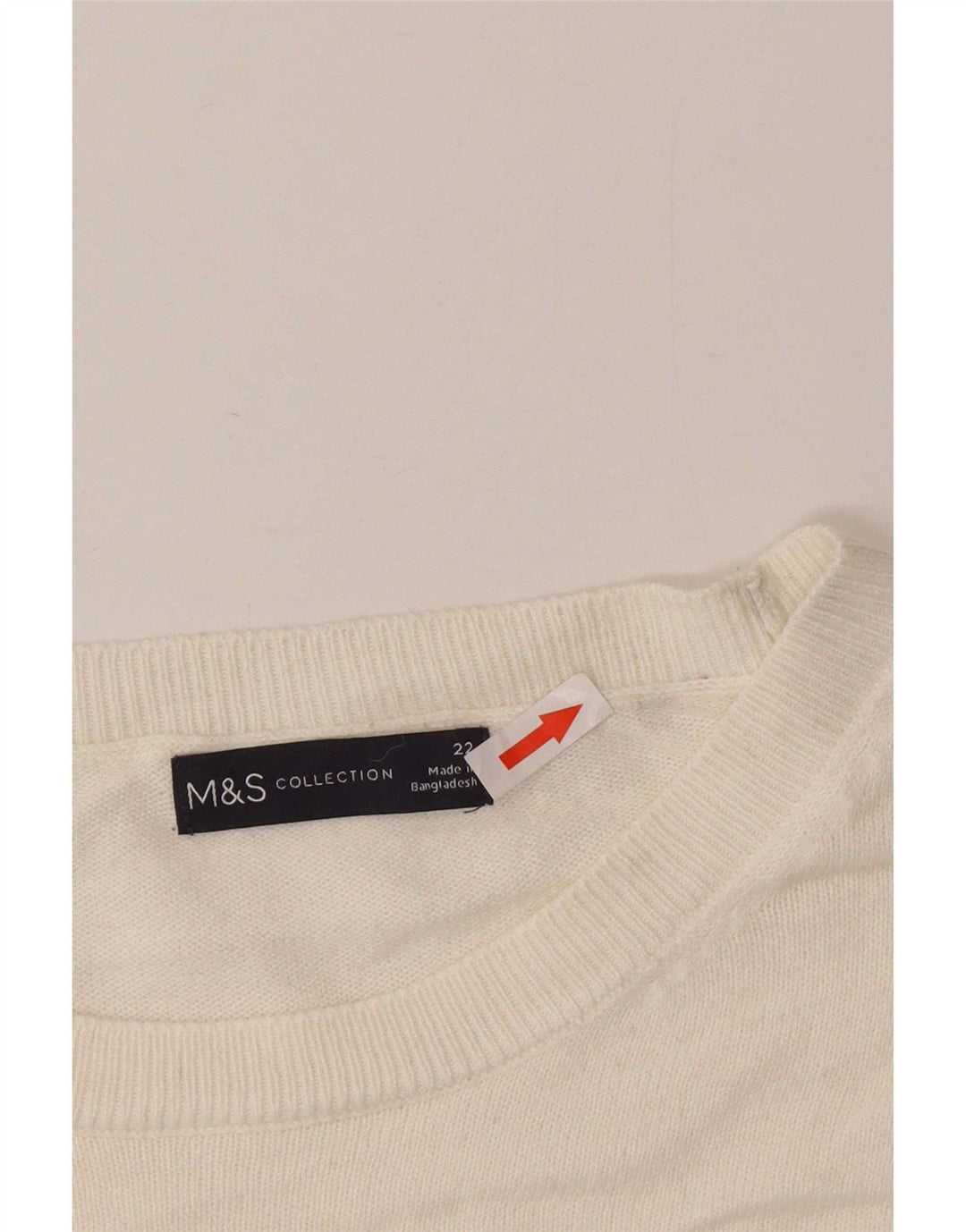 Женский джемпер с круглым вырезом Marks & Spencer UK 22 2XL, разноцветный